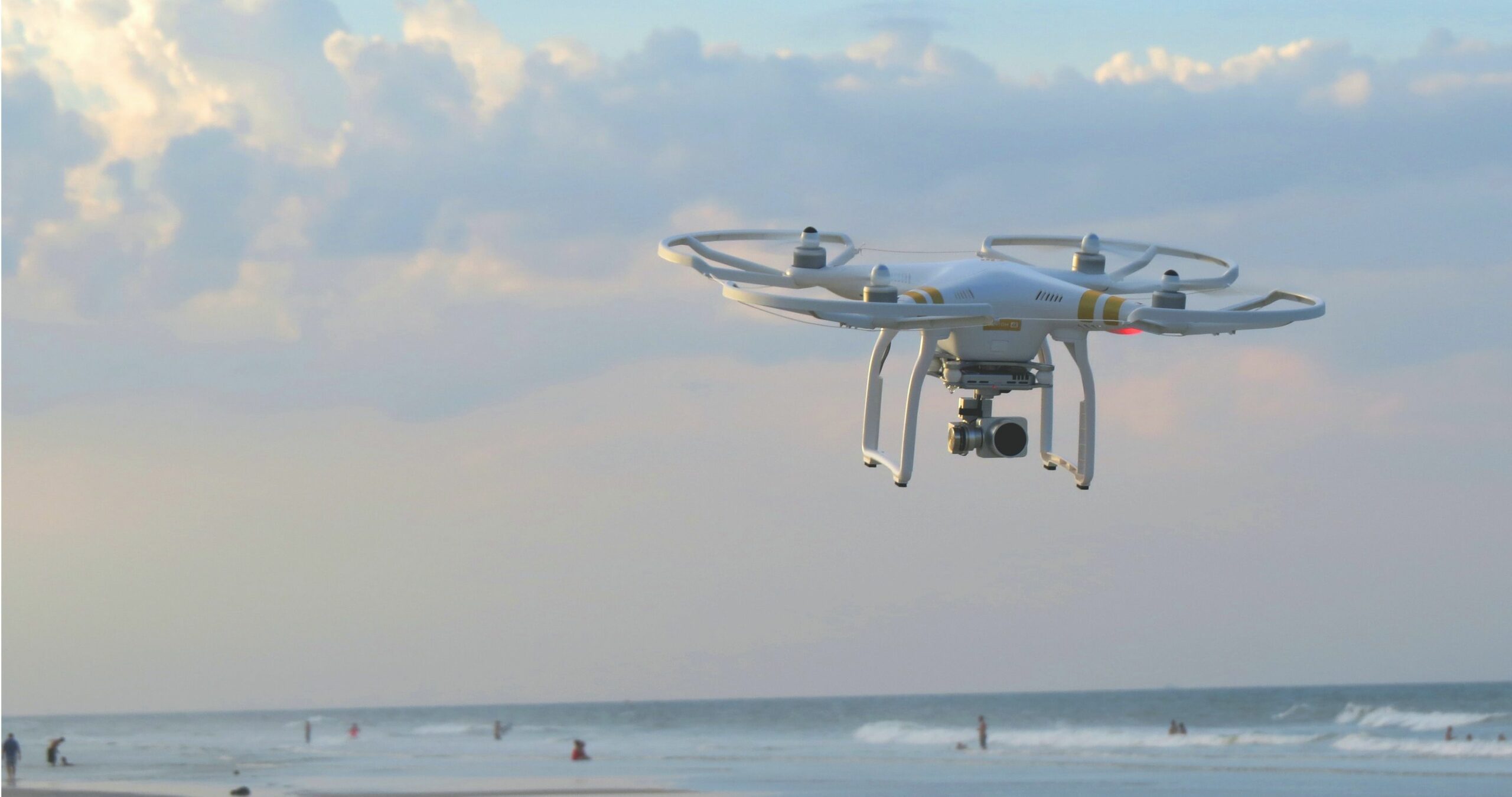 drone on beach